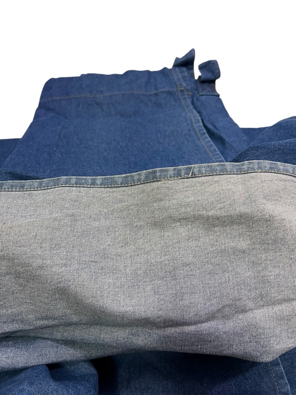 Woolrich Blue Jean Denim Tab Top Curtain Panels (Set) Drapes Western Boy 52 X 64 - Picture 3 of 6